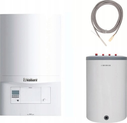 Piec gazowy Vaillant Pakiet Kocioł gazowy wiszący 1-f VC ecoTEC pro 146 + Lindo 150 l + czujnik