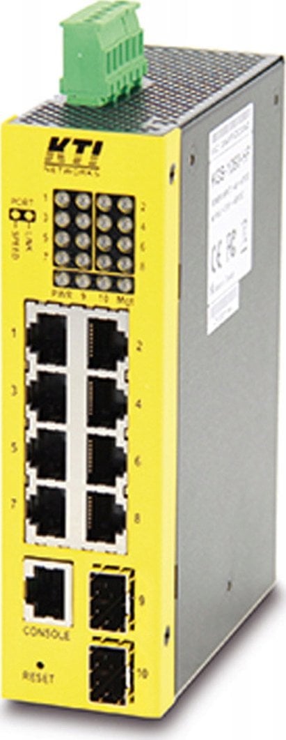 Switch KTI KGS-1060-HP 10-portowy przełącznik przemysłowy Gigabit PoE