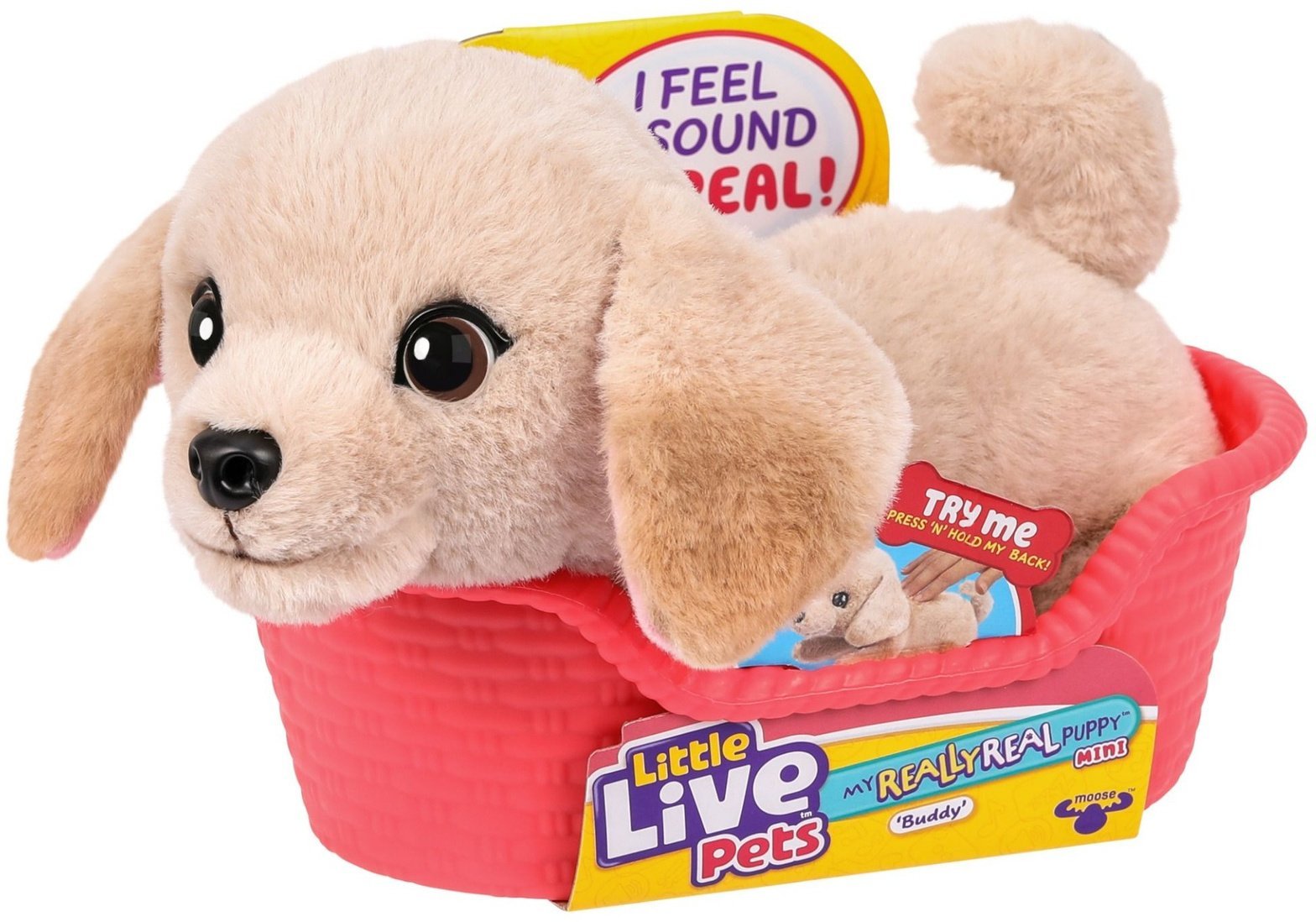 Little Live Pets Moose Toys My Really Real Puppy Mini's - Golden Retriever Buddy