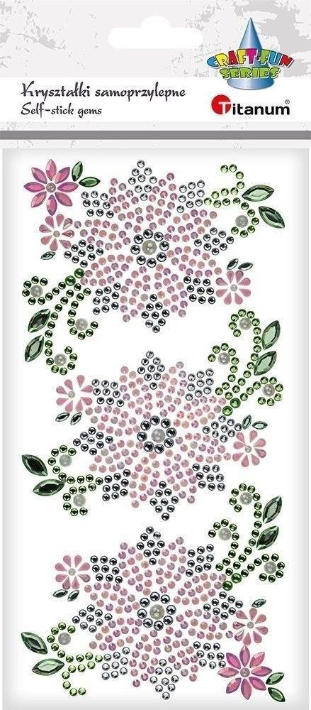 DP Craft Kryształki samoprzylepne Kwiaty 5szt