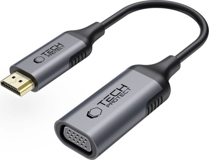 TECH-PROTECT ULTRABOOST ADAPTER HDMI TO VGA FULL HD 60HZ BLACK