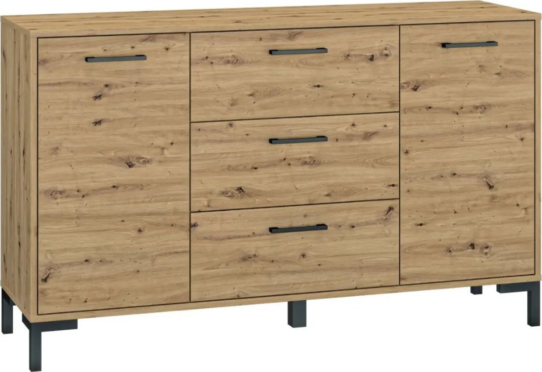 ML Meble Komoda NIKOLA 2D3S dąb artisan ML MEBLE