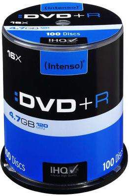 Intenso DVD+R 4.7 GB 16x 100 sztuk (4111156)