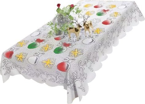 Obrus Bombki 110 x 130 cm DomoweTekstylia | WNB077 130 | Święta Boże Narodzenie