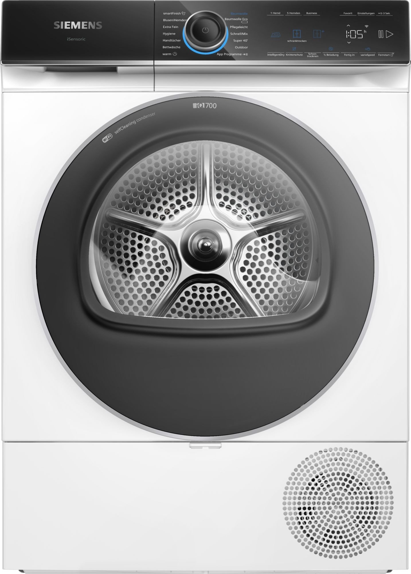 Suszarka do ubrań Siemens Siemens WQ46B2C40 iQ700 (white/black, 60 cm, Home Connect)
