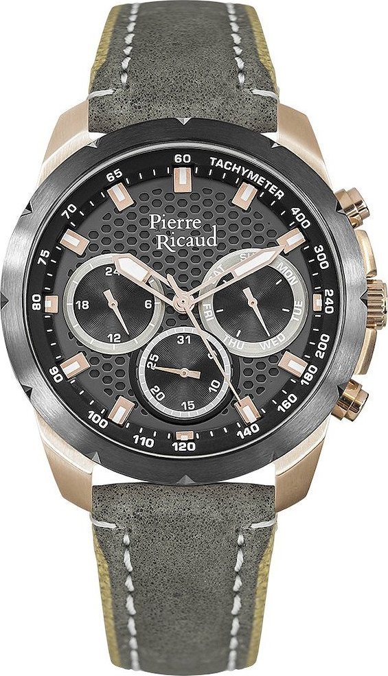 Zegarek Pierre Ricaud Zegarek męski Pierre Ricaud P97210.R216QF szary