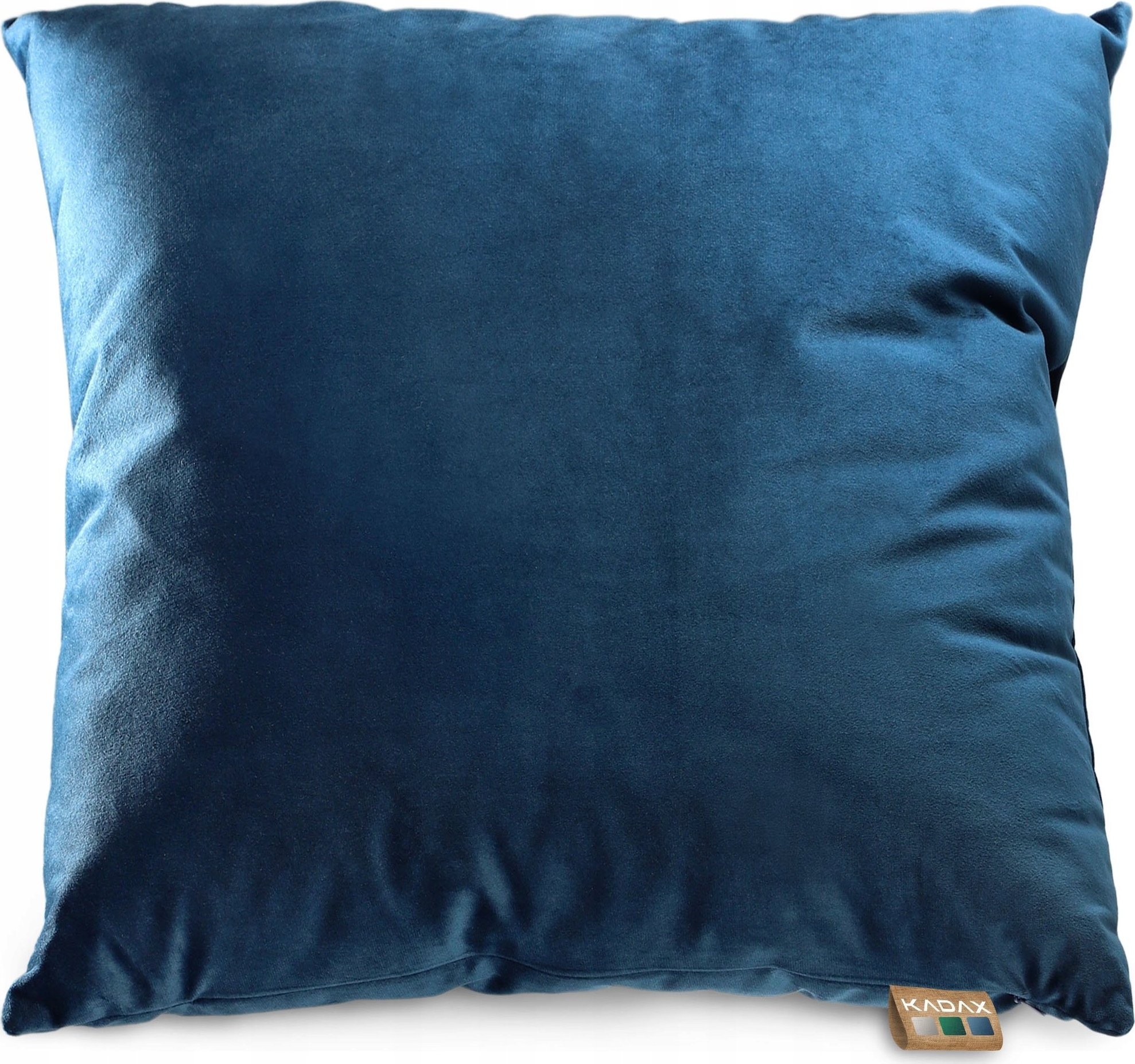 Kadax Poduszka 50x50 cm Dekoracyjna Wkład Welur Granat