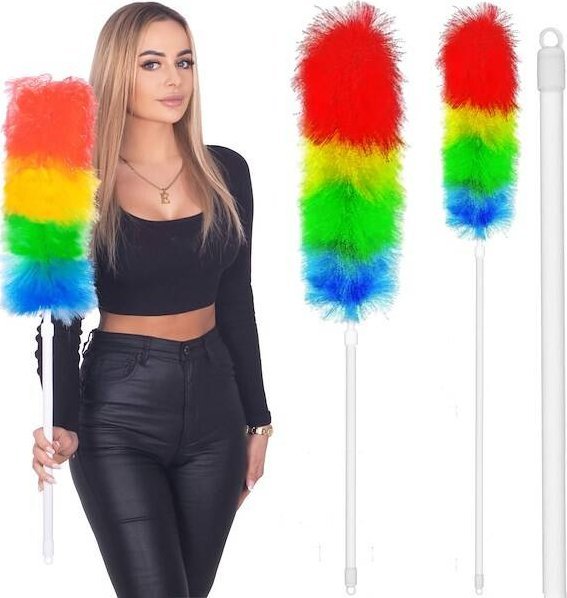 Springos Miotełka do kurzu teleskopowa szczotka do pajęczyn 79-106,5 cm kolorowa UNIWERSALNY