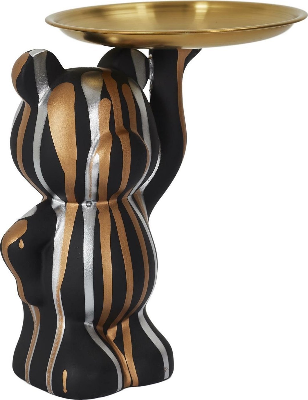 Intesi INTESI FIGURKA DECO BEAR Z TACĄ CZARNA