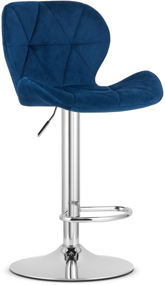 Hoker WEST - aksamit granatowy / baza chrom