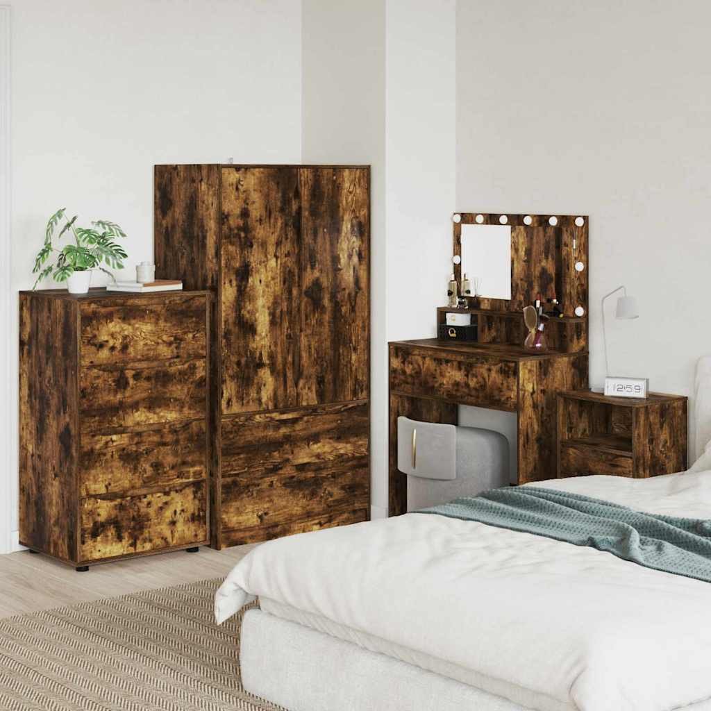 vidaXL Szafy do przechowywania 2 pcs Dąb wędzony 60 x 48 x 105 cm