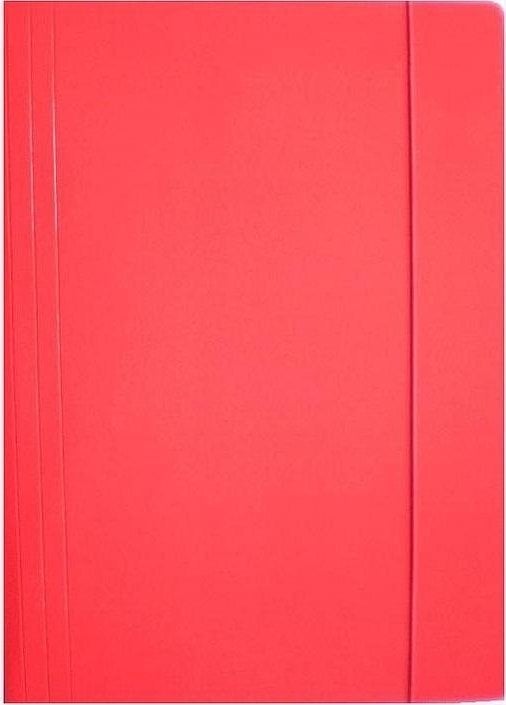 Ziemia Obiecana Teczka A4 z gumką błyszcząca czerwona