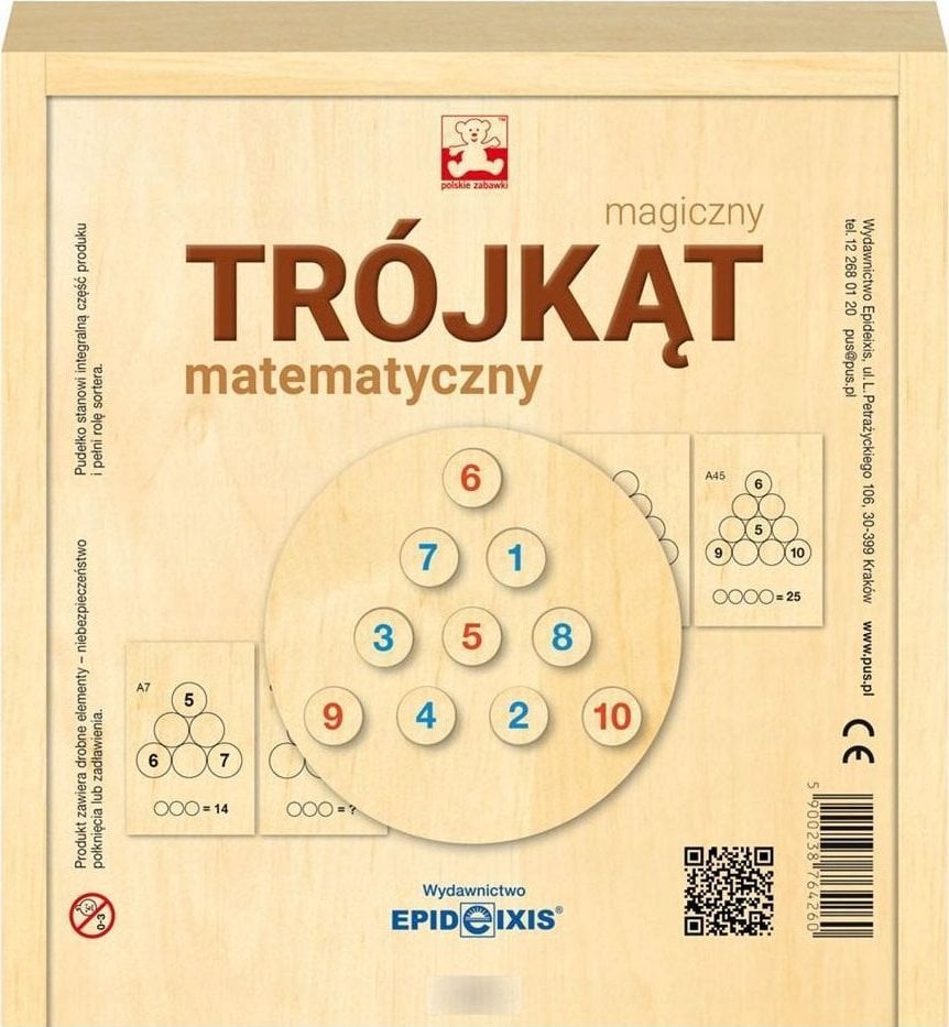 Teka Magiczny trójk±t matematyczny w drewnianym pudełku