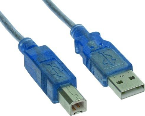 Kabel USB InLine USB-A - USB-B 3 m Niebieski (34535B)