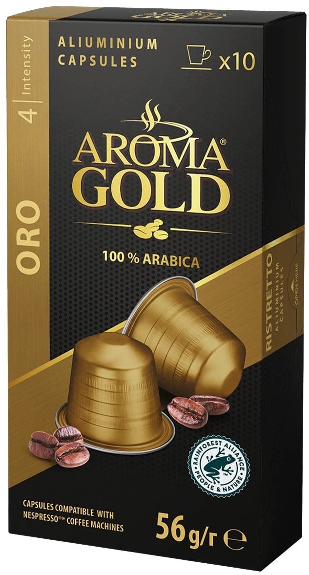 AROMA CAR Kawy Kapsułki Aroma Gold Oro, 56g