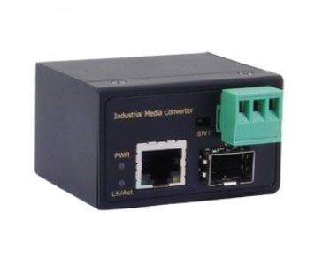 Barox PC-MC-101-E konwerter sieciowy 100 Mbit/s Czarny
