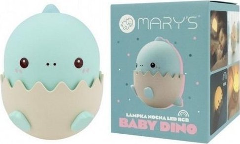 Lampka nocna LED baby dino niebieski
