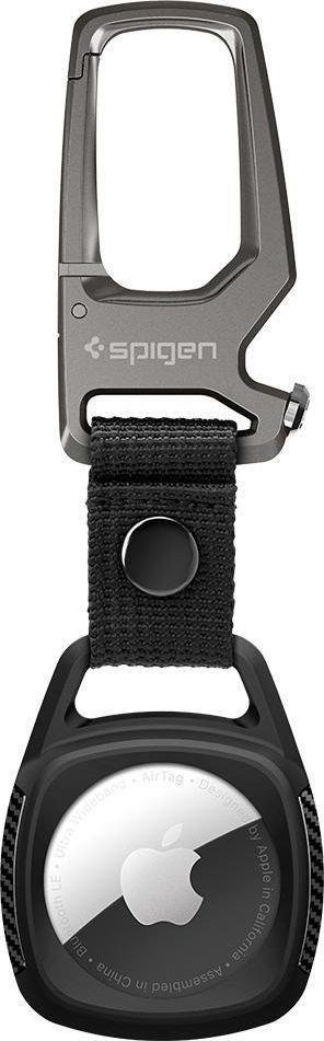 Spigen Silikonowe etui Spigen Rugged Armor Apple AirTag Matte Black