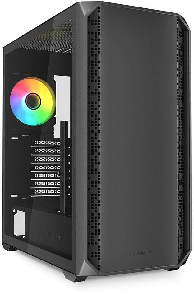 Sharkoon Gehäuse AK2 RGB ATX 1xGlas schwa