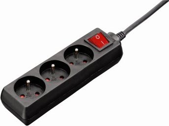 Listwa zasilająca Hama Standard 3 gniazda 3 m czarna (P22237440000)