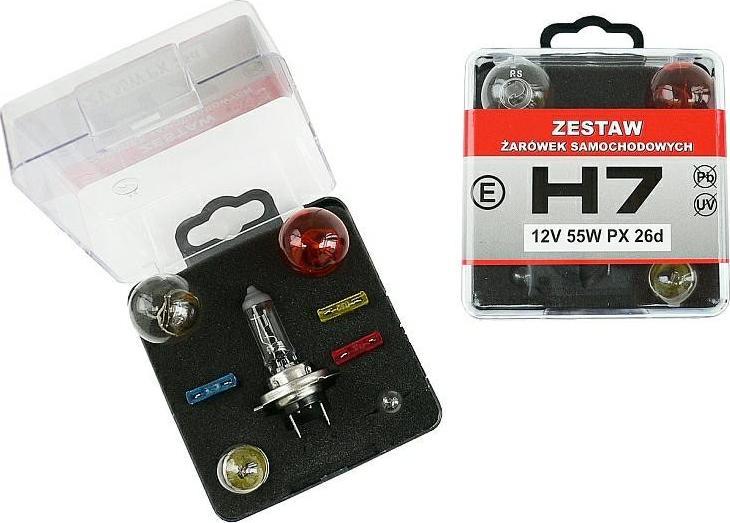Carcommerce ŻARÓWKI ZESTAW z H7 12V PX26D