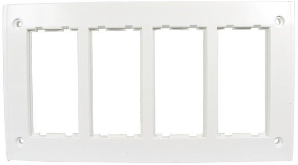 Kontakt-Simon Ramka poczwórna CIMA PRO 8xK45 biały - SBM402/9