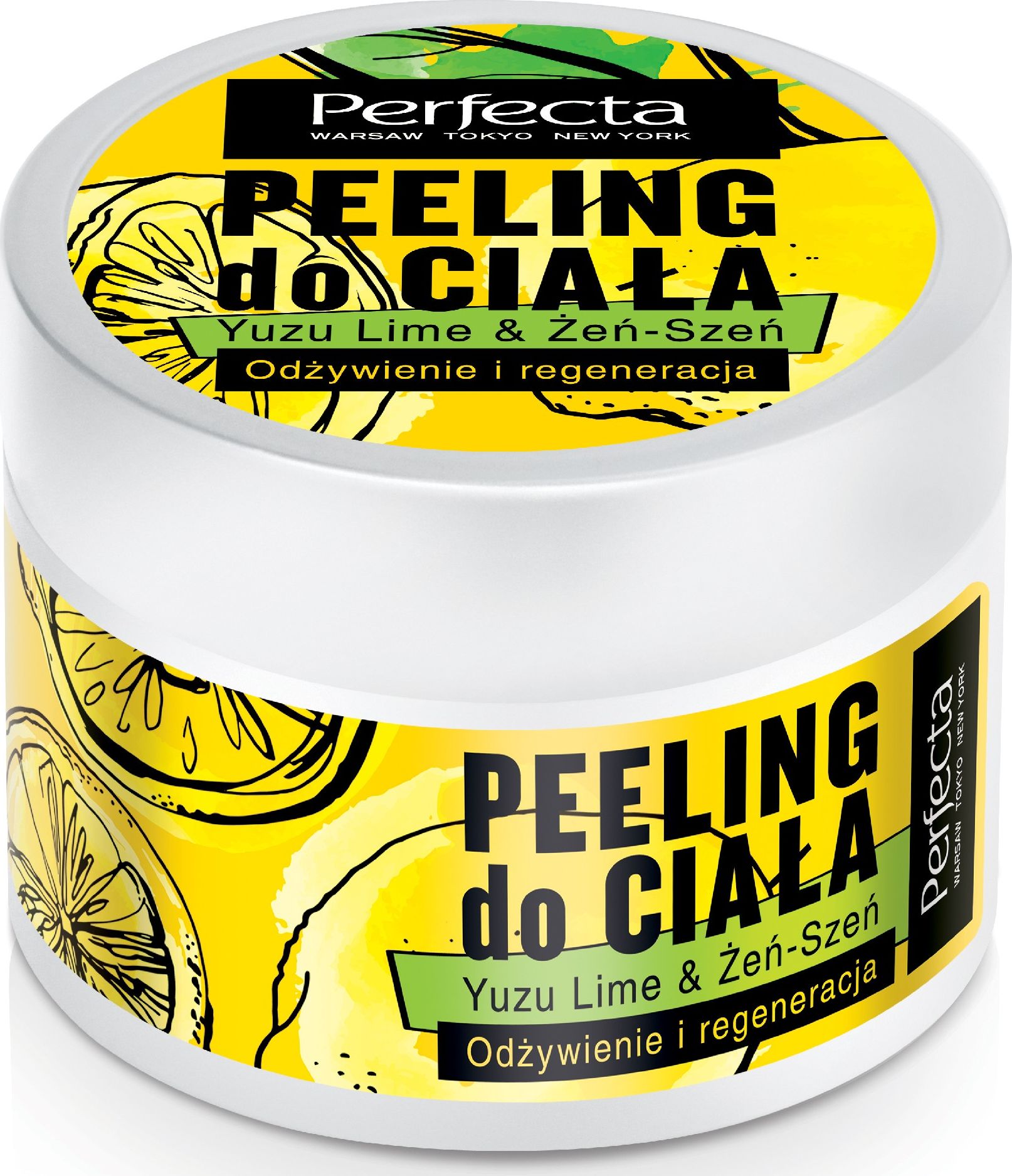 Perfecta Perfecta Spa Peeling do ciała Yuzu Lime & Żeń-Szeń - odżywienie i regeneracja 225g