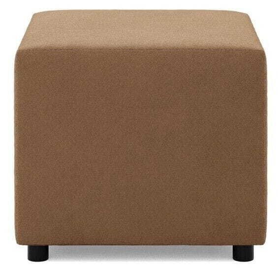 Adams Group Pufa do siedzenia, BLOM, Mikrofibra, 51x51x40 cm, kawowy