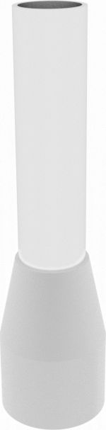 Elpromet 100szt. E 0,5/8mm Końcówka tulejkowa izolowana 0,5mm2 biała E 0508 Elpromet 0194