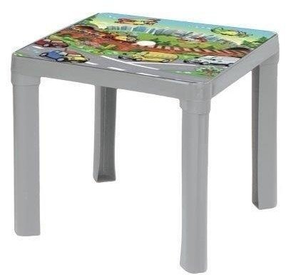 Stolik plastikowy pastel szary