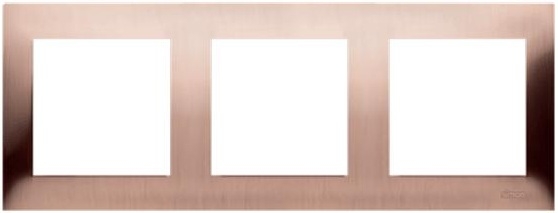 Kontakt-Simon Ramka potrójna miedź rustykalna - DR3/36