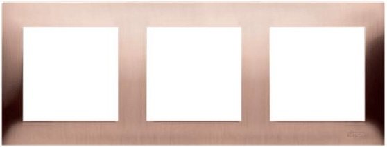 Kontakt-Simon Ramka potrójna miedź rustykalna - DR3/36