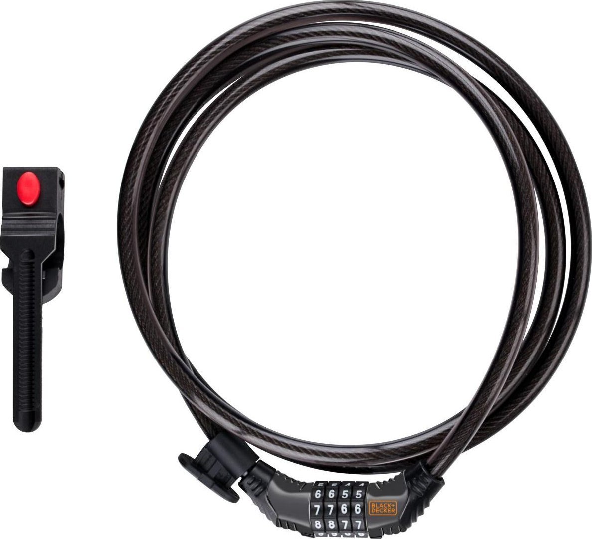 OnGuard ZAPIĘCIE ROWEROWE LINKA NA SZYFR 10x900MM Z UCHWYTEM BLACK+DECKER