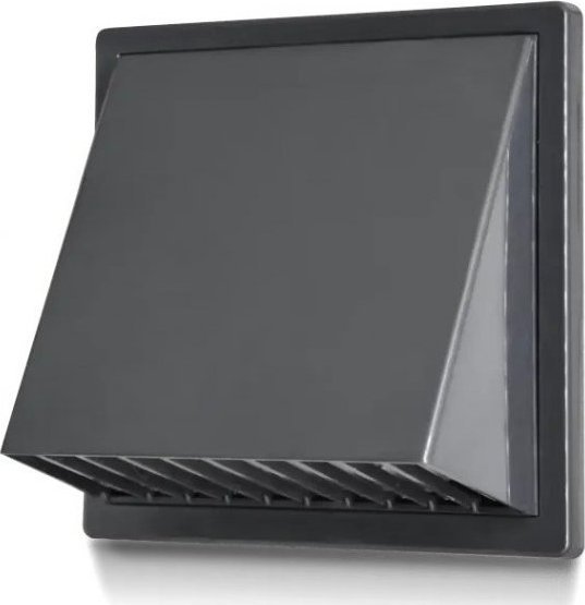 airRoxy Kratka wentylacyjna z okapem airRoxy fi 80-150 grafit