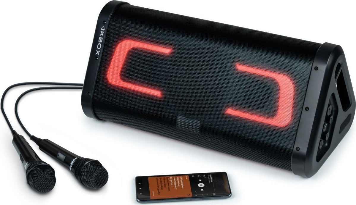 Głośnik BigBen Big Ben Głośnik Bluetooth 2x Mikrofon Party KBOX Karaoke Podświelnie 200W