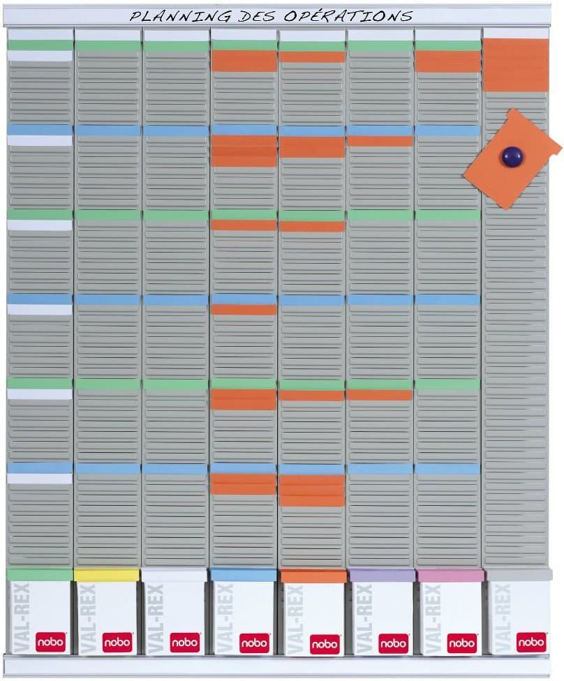 Nobo Planer tygodniowy T-Card, 8 kolumn, 54 okienka (2910800)