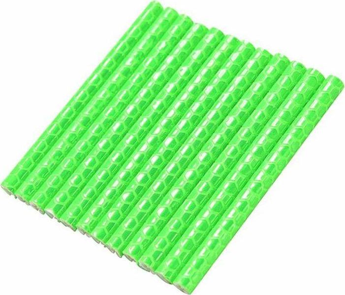 Aptel AG402A RURKI ODBLASKOWE NA SZPRYCHY ROWEROWE 3M 12 sztuk zielone
