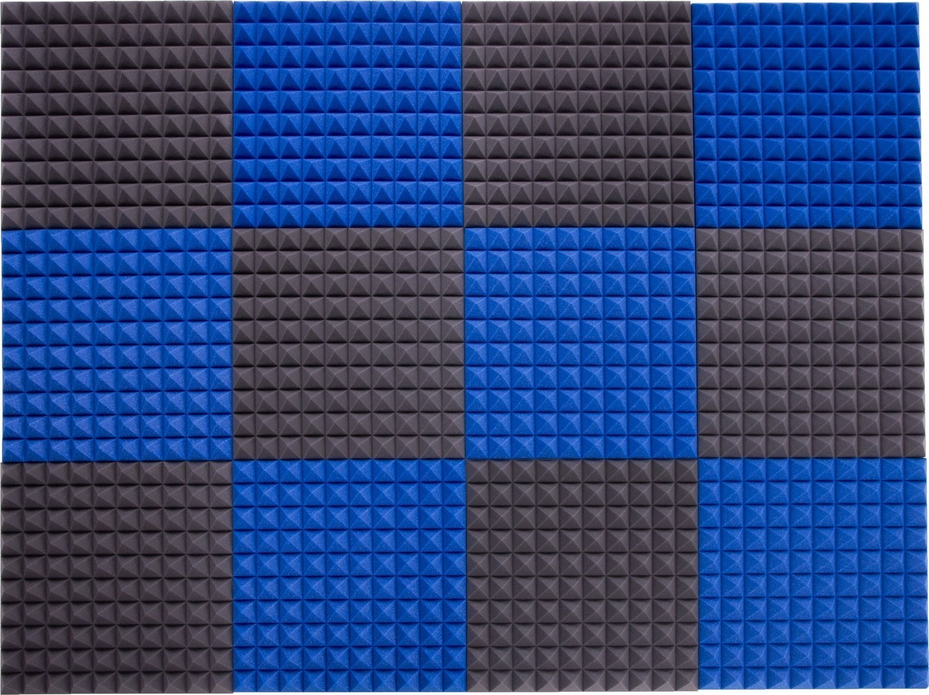 Pianka akustyczna mata wygłuszająca echo pogłos piramida 50x50x5cm 12 sztuk