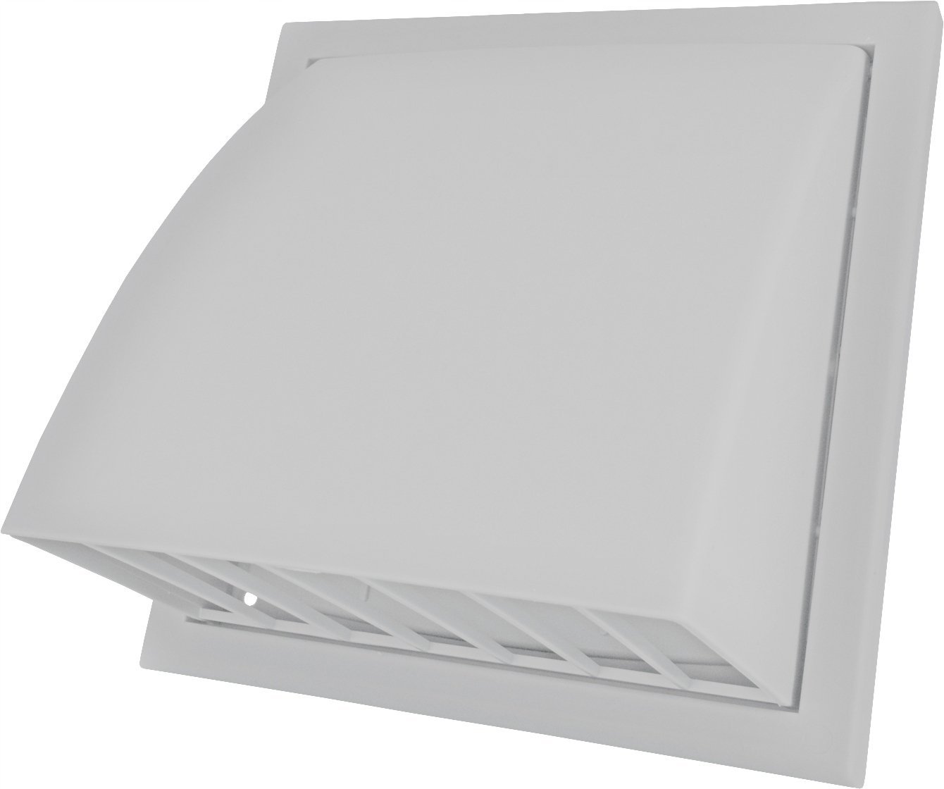 Wylot ścienny z zaworem zwrotnym i okapem fi 150mm szary MW152AZPKSZ