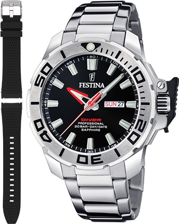 Zegarek Festina Zegarek męski Festina F20665-4 srebrny