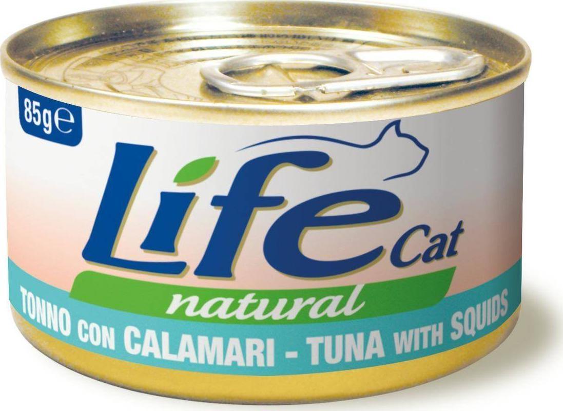 Life Pet Care LIFE CAT pusz.85g TUNA + SQUIDS CALAMARI /24
