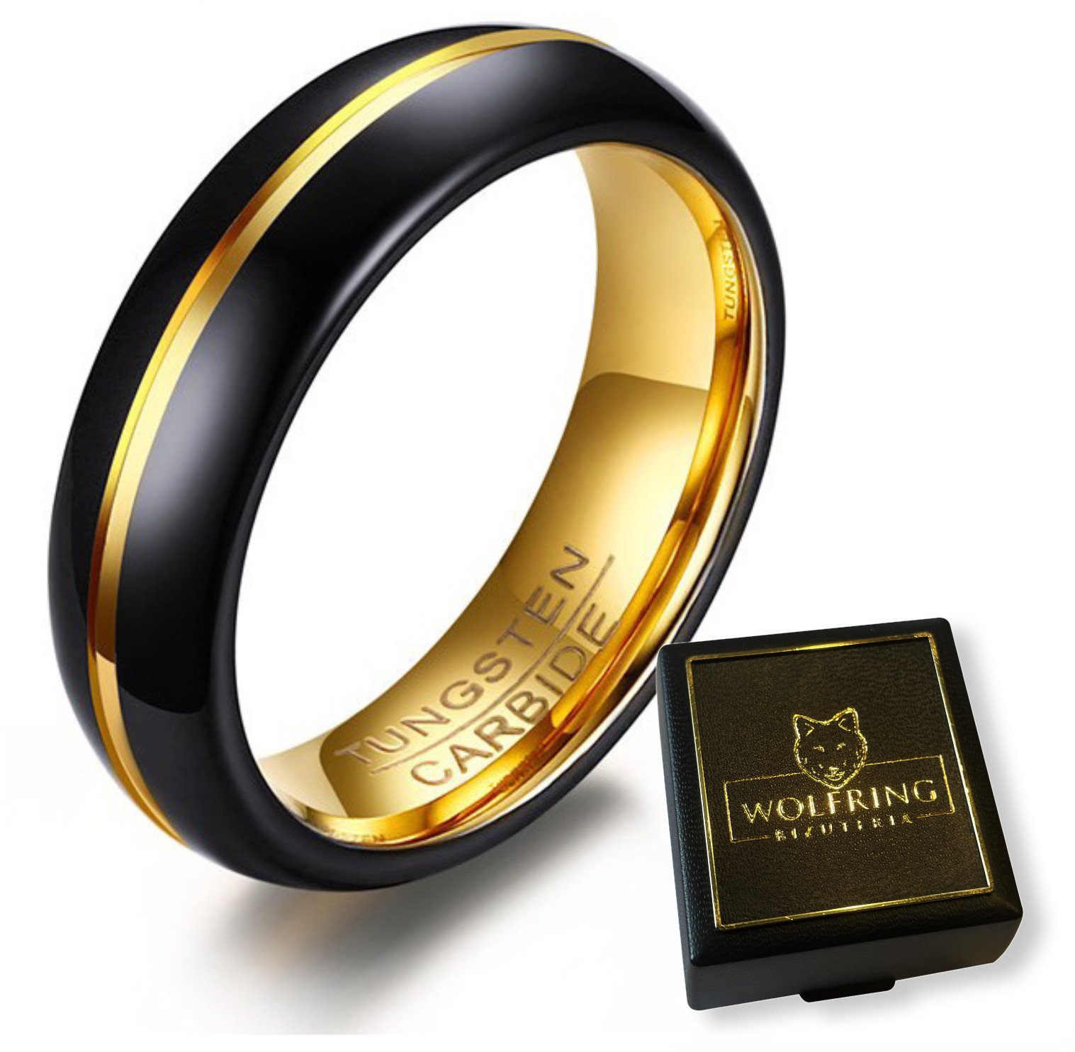 OBRĄCZKA PIERŚCIEŃ z Wolframu WOLFRING EU19 US09