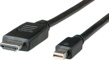 Kabel Roline DisplayPort Mini - HDMI 3m czarny