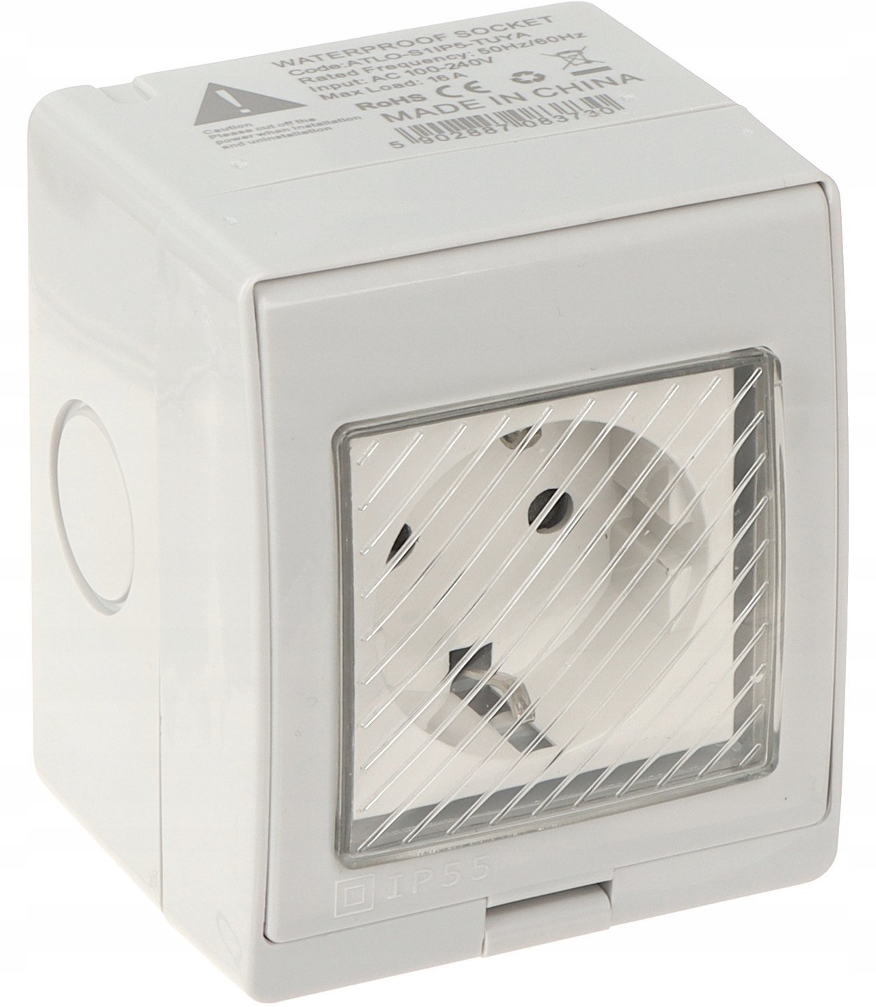 INTELIGENTNE GNIAZDO ELEKTRYCZNE ATLO-S1IP5-SCH-TUYA Wi-Fi, Tuya Smart