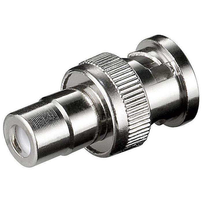 Adapter AV MicroConnect RCA (Cinch) - BNC srebrny (BNCRCAADAPTOR1)