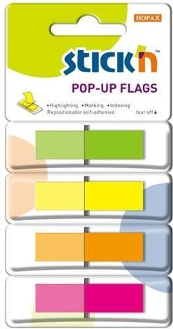 Stickn Zakładki ind. samoprz. w podajniku mix 160k 4 kol. (205556)