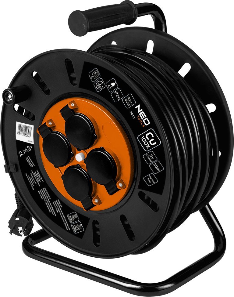 Neo Przedłużacz bębnowy 30m, 3x1.5mm2