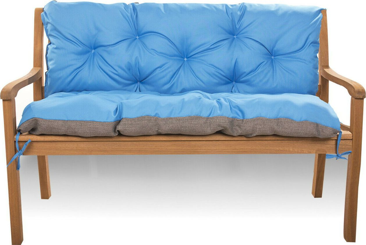 Setgarden Poduszka na ławkę ogrodową rozmiar 120x60x50. Kolor limonka