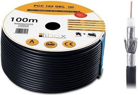 Kabel Libox Kabel coaxialny PCC102 żel, 100m (PCC102/100)