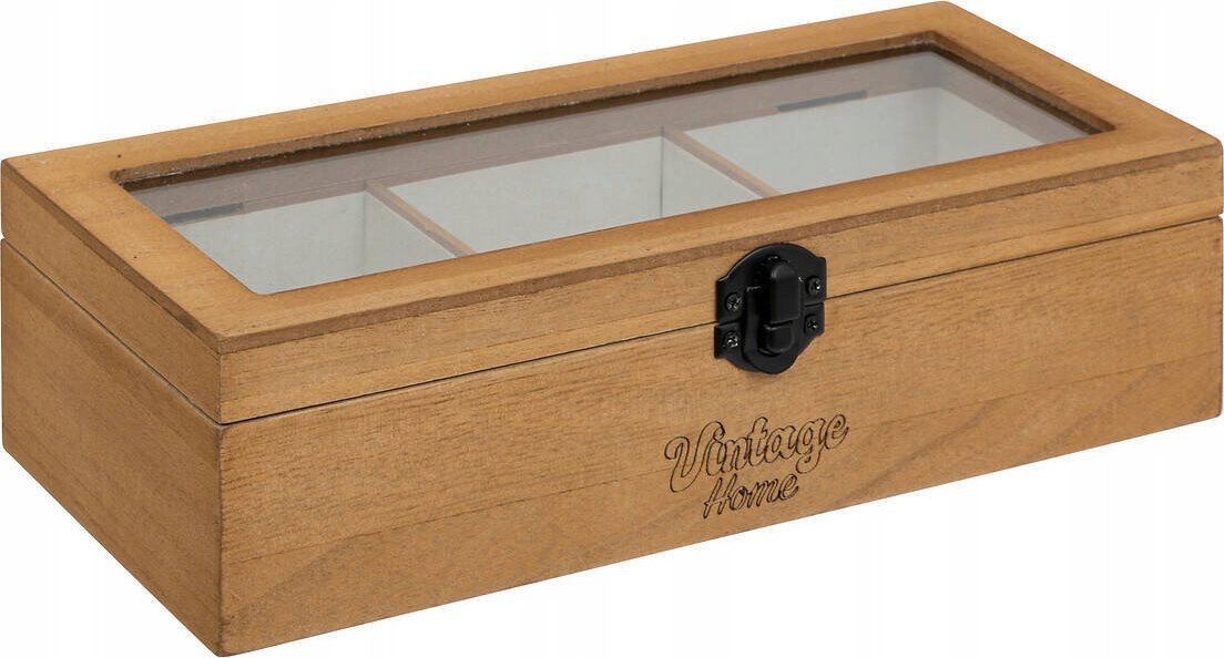 Atmosphera Szkatułka na biżuterię BE VINTAGE, 3 przegródki, 25 x 6,8 x 10,5 cm
